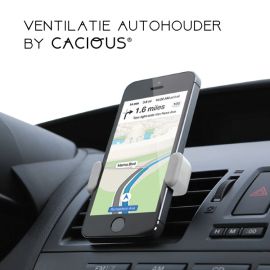 Auto telefoonhouder universeel · Ventilatierooster bevestiging · Cacious