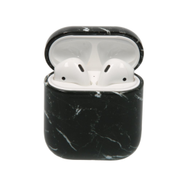 Airpod Cover Marmer Zwart